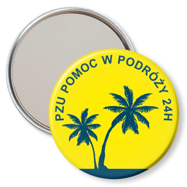 przypinka lusterko PZU Pomoc w podróży
