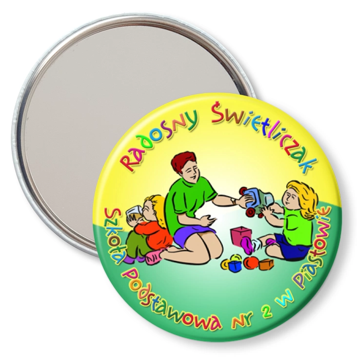 przypinka lusterko Radosny Świetliczak