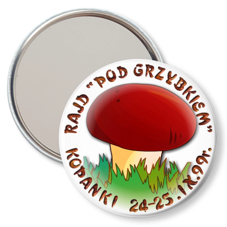 przypinka lusterko Rajd Pod grzybkiem