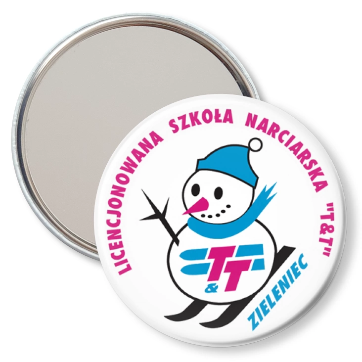 przypinka lusterko Szkoła Narciarska T&T Zieleniec