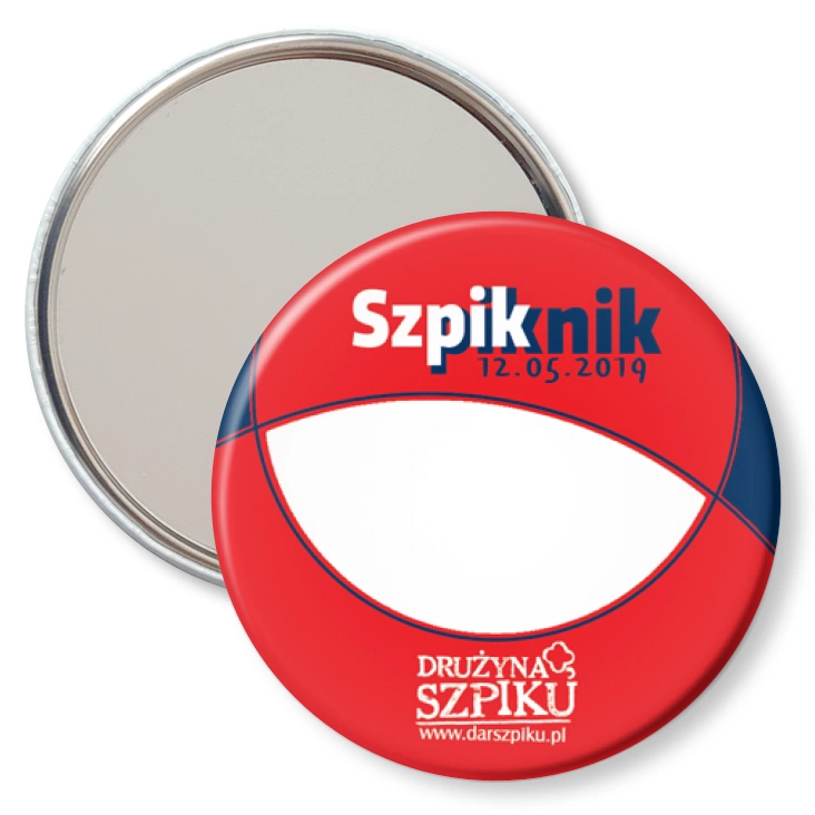 przypinka lusterko Szpiknik 2019