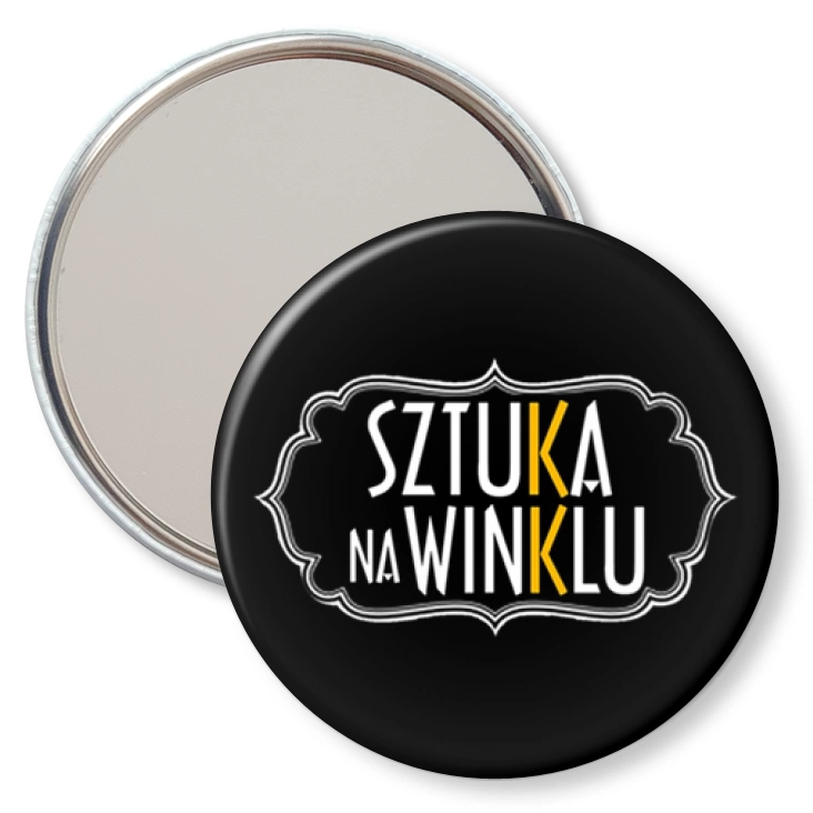 przypinka lusterko Sztuka na winklu