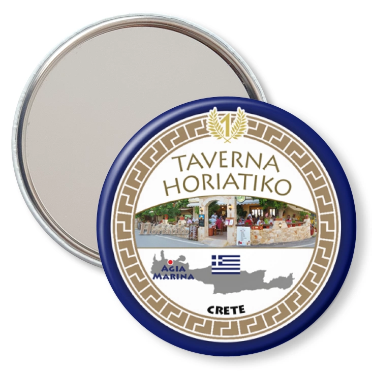 przypinka lusterko Taverna Horiatiko