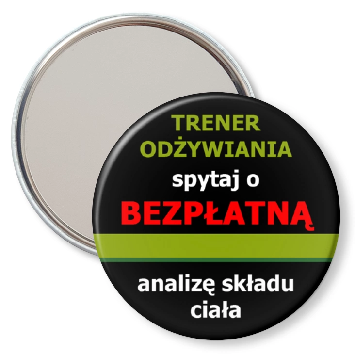 przypinka lusterko Trener odżywiania 4