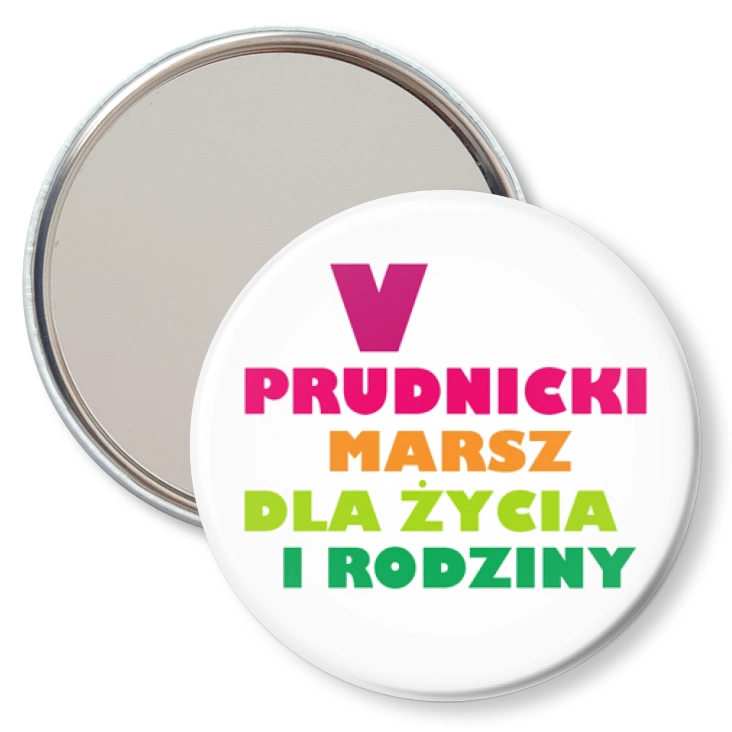 przypinka lusterko V Prudnicki Marsz dla Życia i Rodziny