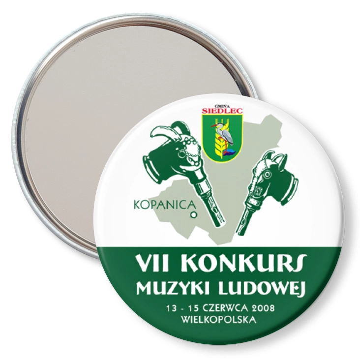 przypinka lusterko VII Konkurs Muzyki Ludowej