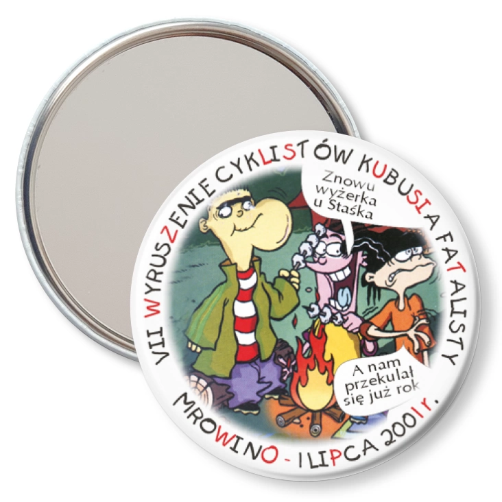 przypinka lusterko VII Wyruszenie Cyklistów Kubusia Fatalisty