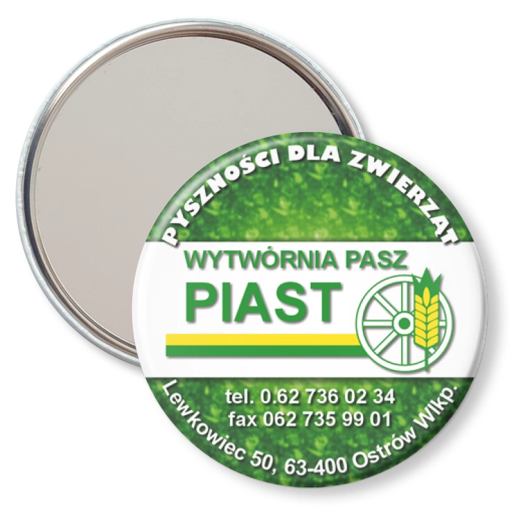 przypinka lusterko Wytwórnia pasz Piast