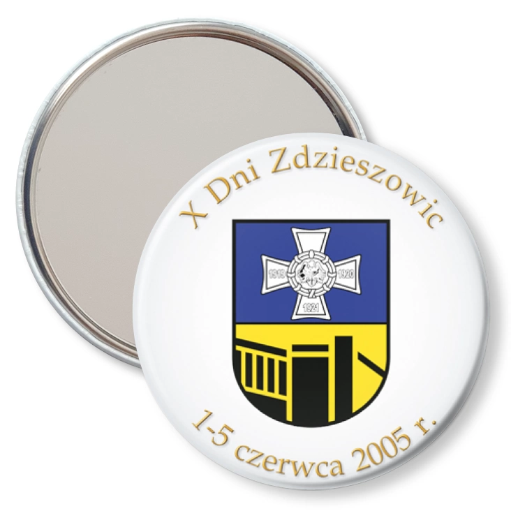 przypinka lusterko X Dni Zdzieszowic