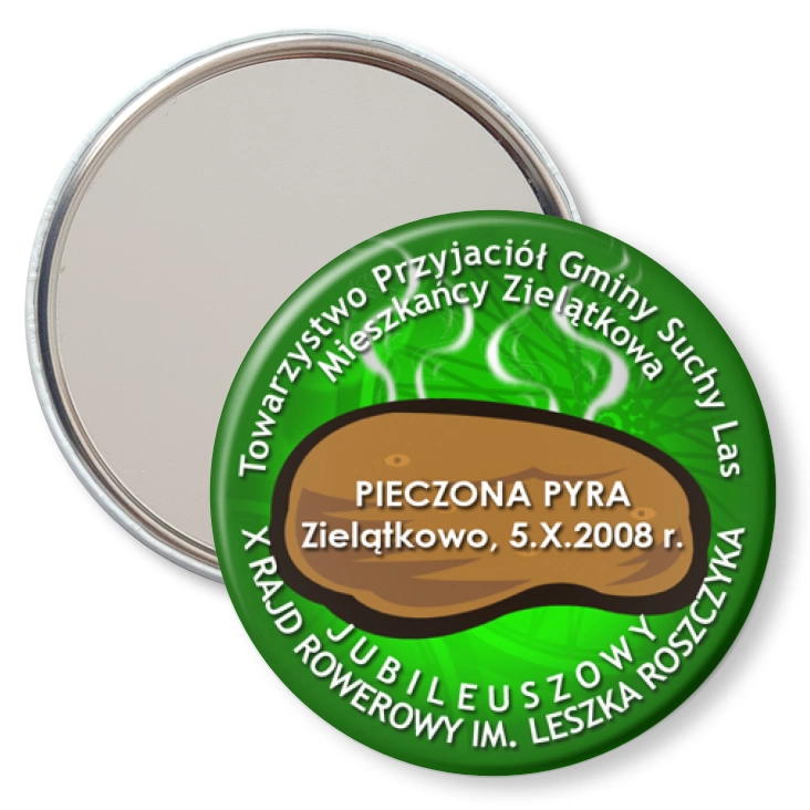 przypinka lusterko X Rajd Rowerowy im. Leszka Roszczyka