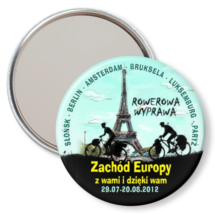 przypinka lusterko Zachód Europy