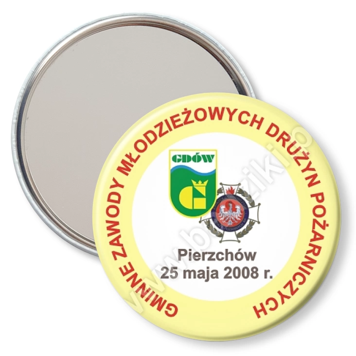 przypinka lusterko Zawody Młodzieżowych Drużyn Pożarniczych