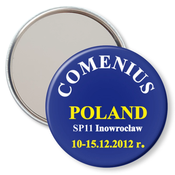 przypinka lusterko Comenius SP11 Inowrocław