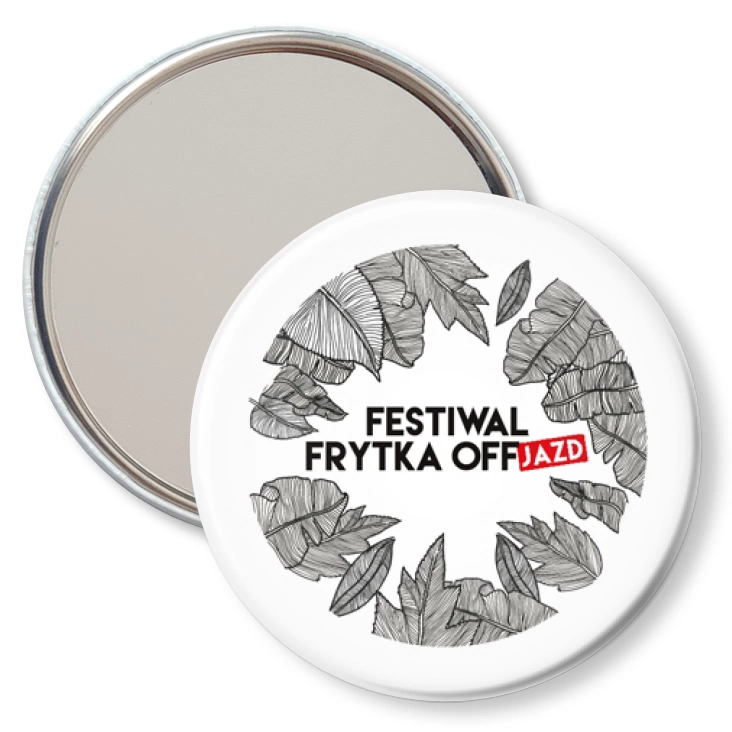 przypinka lusterko Festiwal Frytka OFFjazd