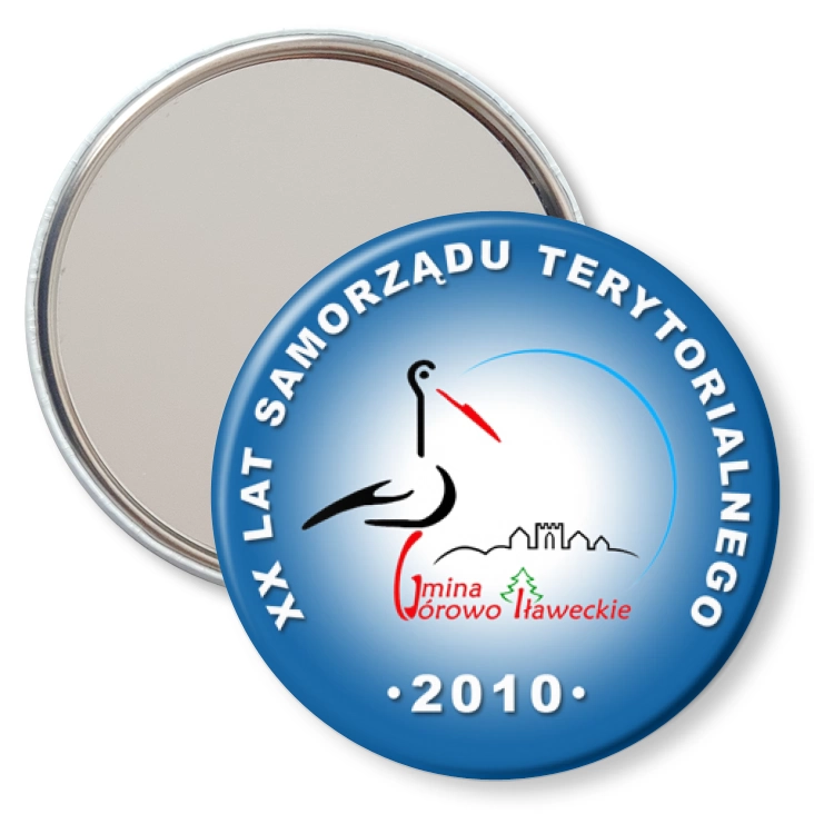 przypinka lusterko Górowo Iławeckie XX Lat Samorządu