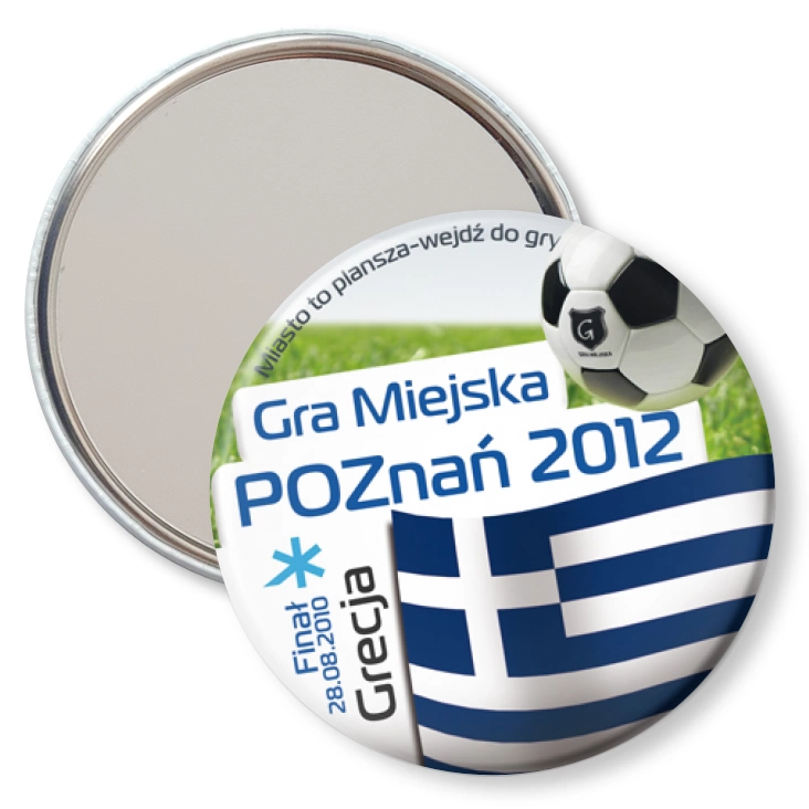 przypinka lusterko Gra Miejska - Poznań 2012 - Grecja