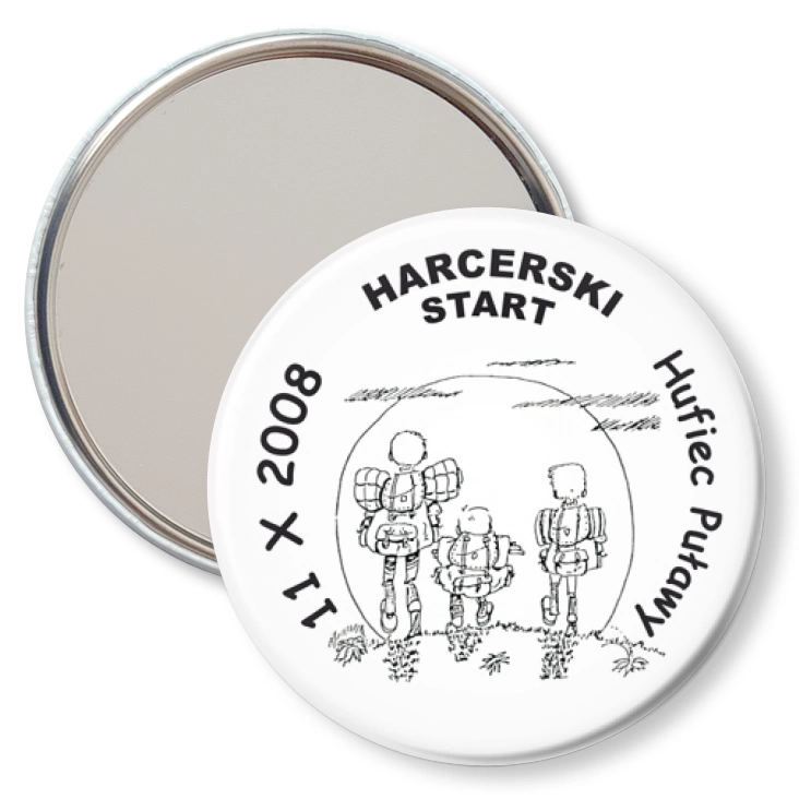 przypinka lusterko Harcerski Start