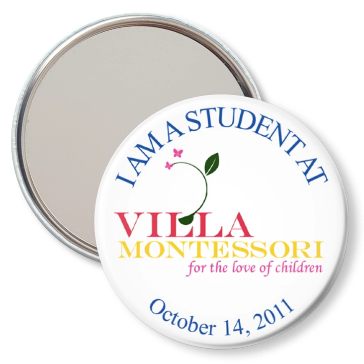 przypinka lusterko I am a student at VM