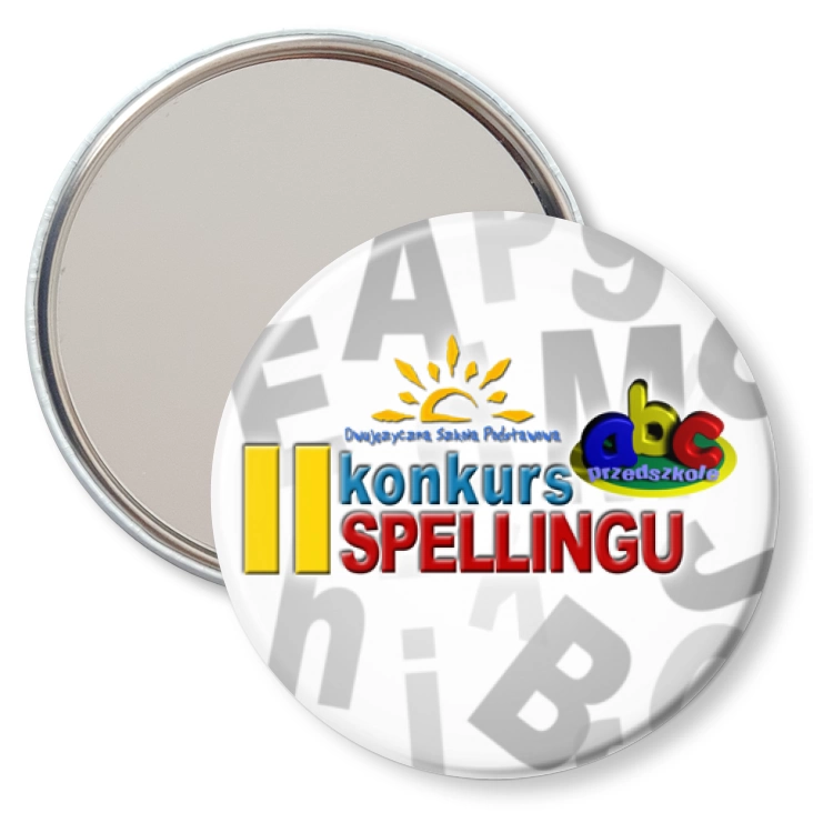 przypinka lusterko II konkurs spellingu