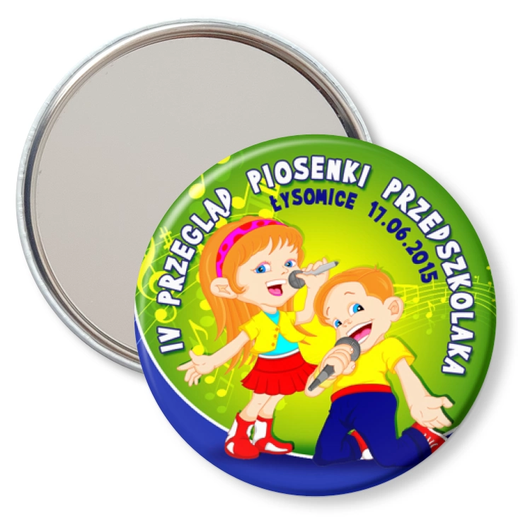 przypinka lusterko IV Przegląd Piosenki Przedszkolnej