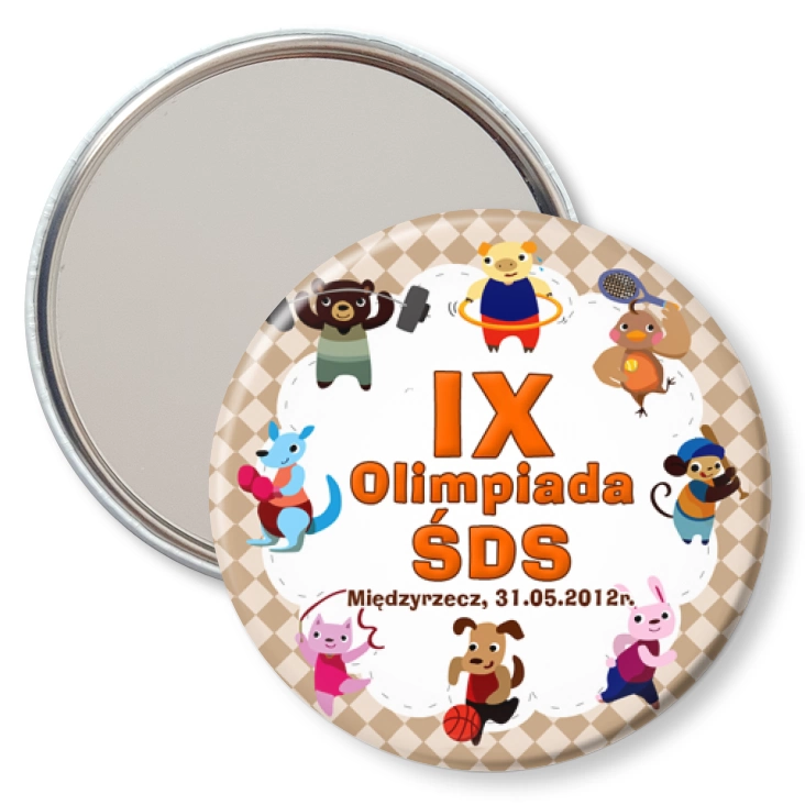 przypinka lusterko IX Olimpiada ŚDS
