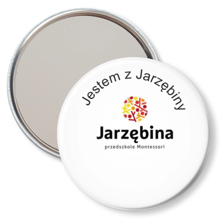 przypinka lusterko Jestem z Jarzębiny