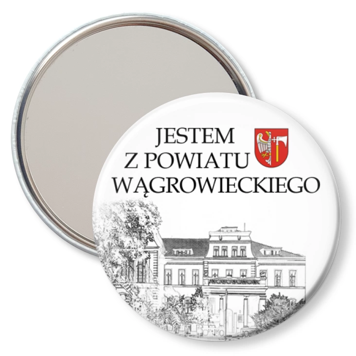 przypinka lusterko Jestem z powiatu wągrowieckiego