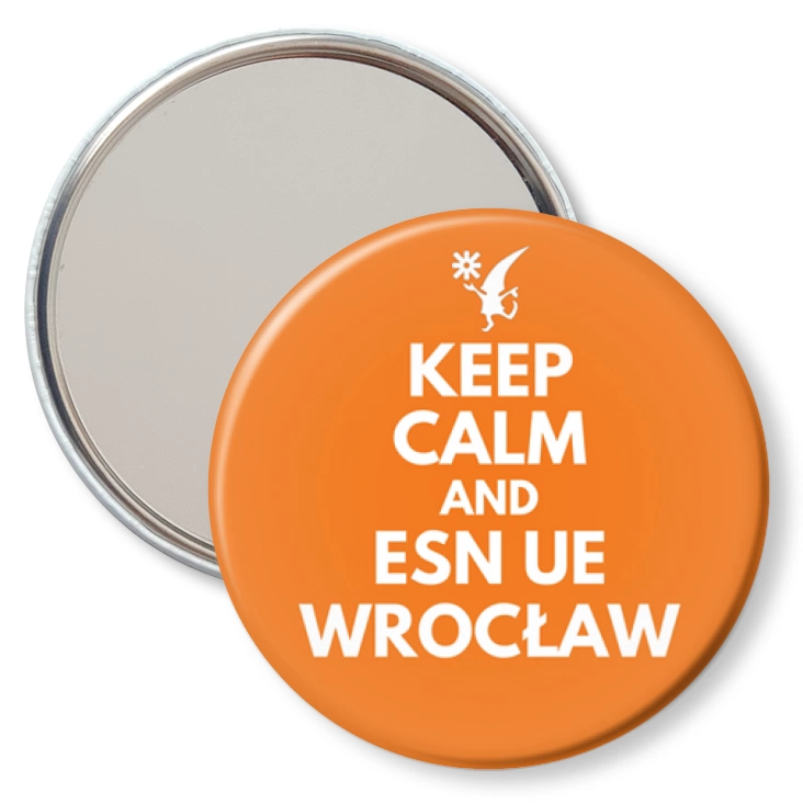 przypinka lusterko Keep calm and ESN