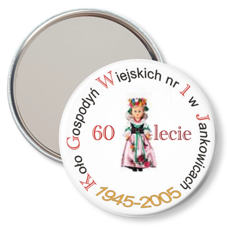 przypinka lusterko Koło Gospodyń Wiejskich w Jankowicach