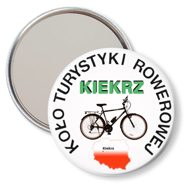 przypinka lusterko Koło Turystyki Rowerowej Kiekrz