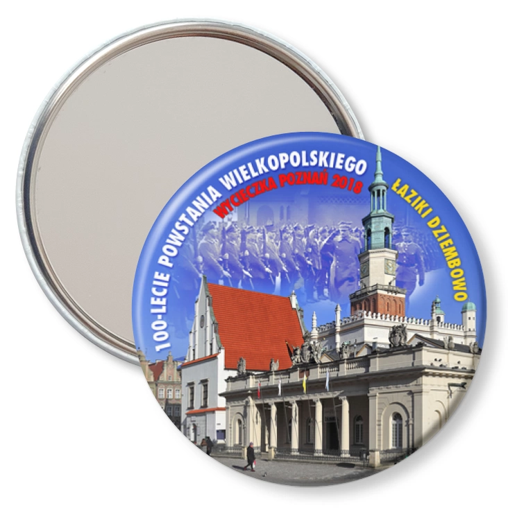 przypinka lusterko Łaziki Dziembowo