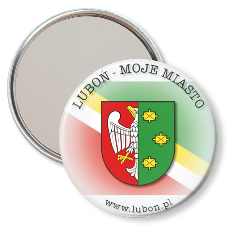 przypinka lusterko Luboń - Moje Miasto