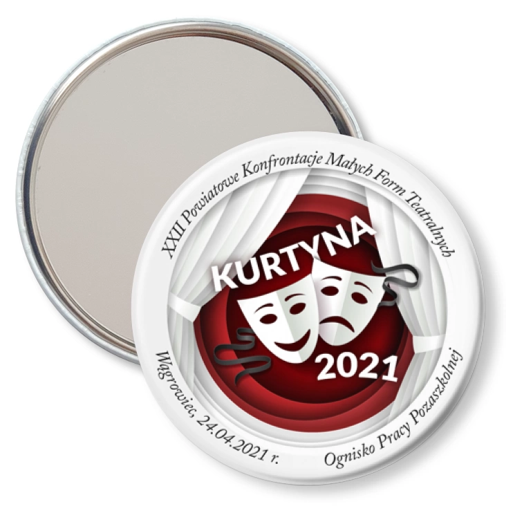 przypinka lusterko Kurtyna 2021