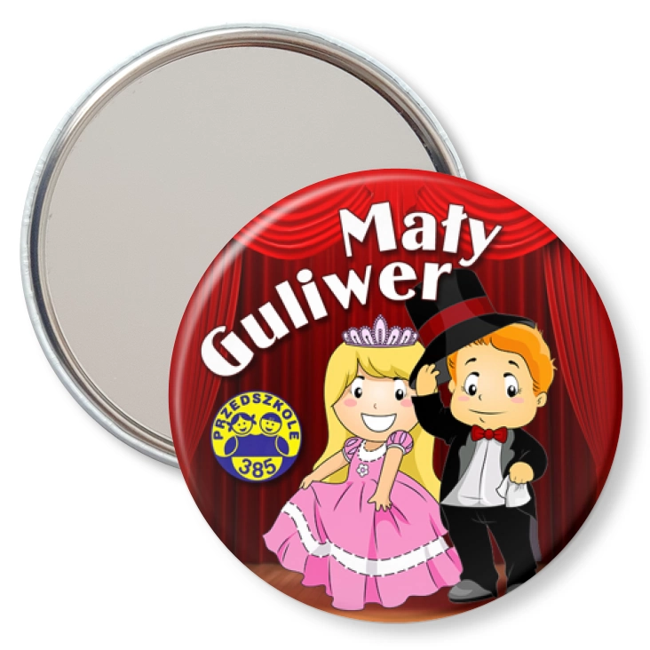 przypinka lusterko Mały Guliwer