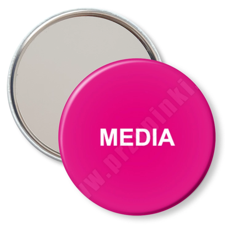 przypinka lusterko Media