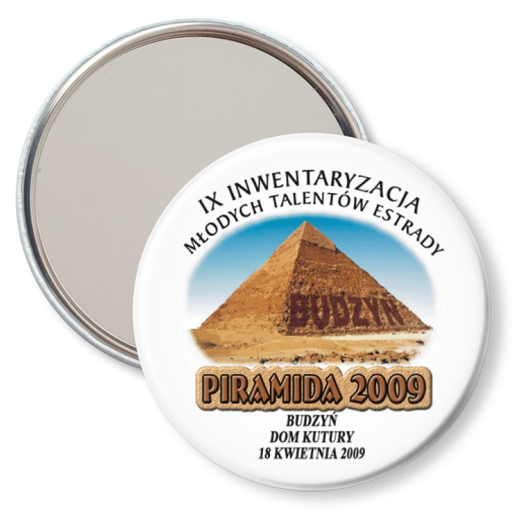 przypinka lusterko Piramida - Budzyń 2009