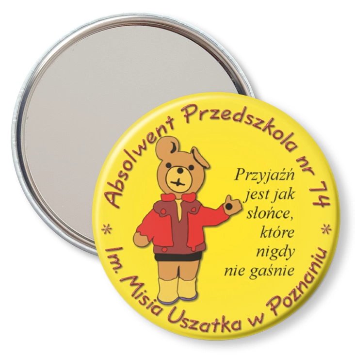 przypinka lusterko Absolwent przedszkola nr 74