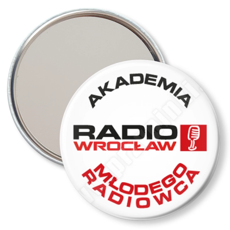 przypinka lusterko Akademia Młodego Radiowca