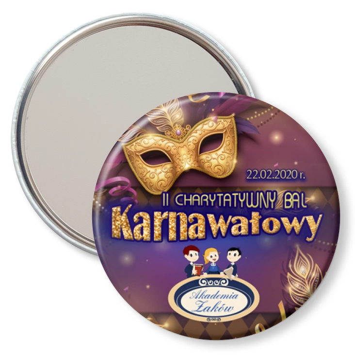 przypinka lusterko Bal karnawałowy