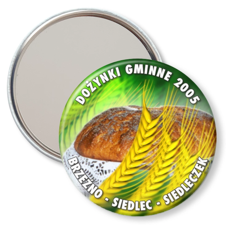 przypinka lusterko Dożynki Gminne 2005 Brzeźno - Siedlec - Siedleczek