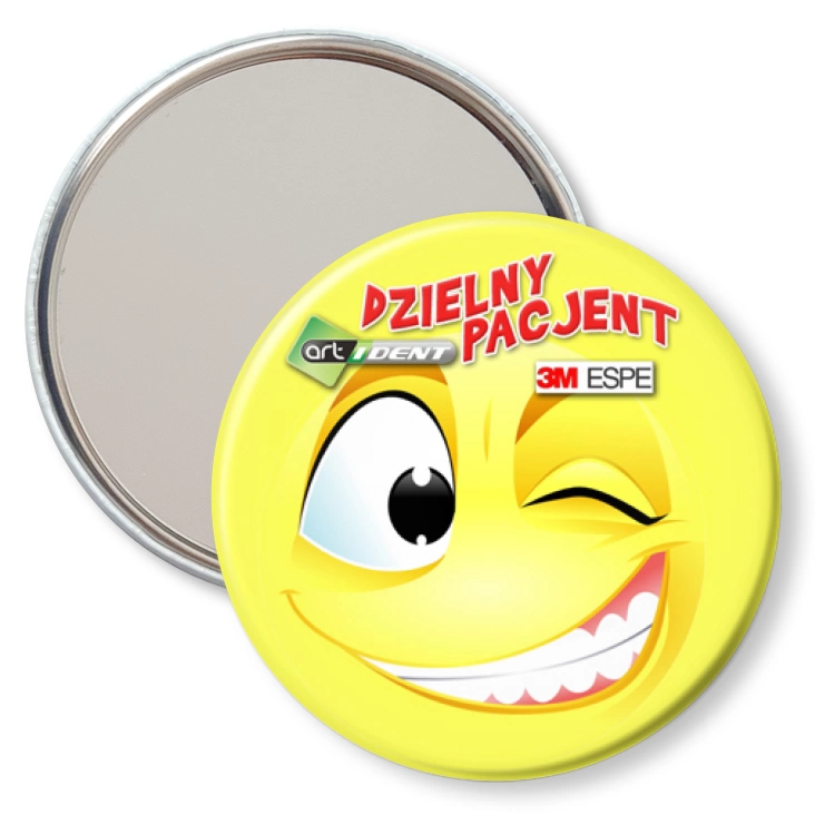 przypinka lusterko Dzielny Pacjent
