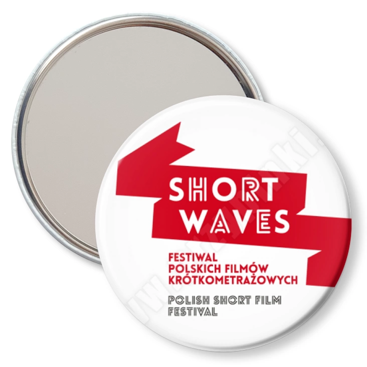 przypinka lusterko Festiwal Short Waves