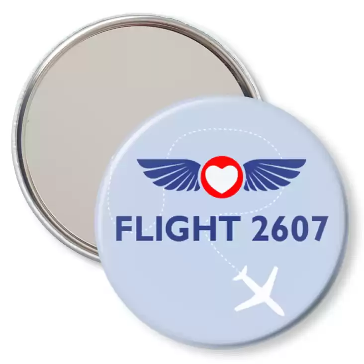 przypinka lusterko Flight 2607