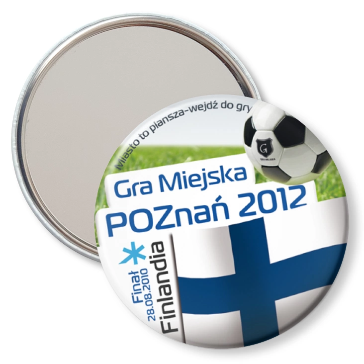 przypinka lusterko Gra Miejska - Poznań 2012 - Finlandia
