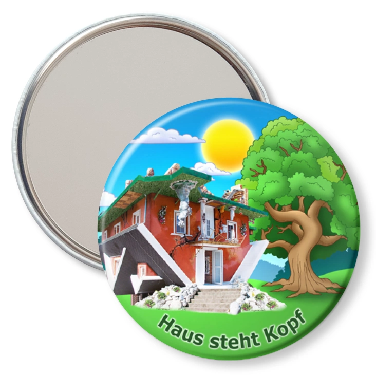 przypinka lusterko Haus Steht Kopf