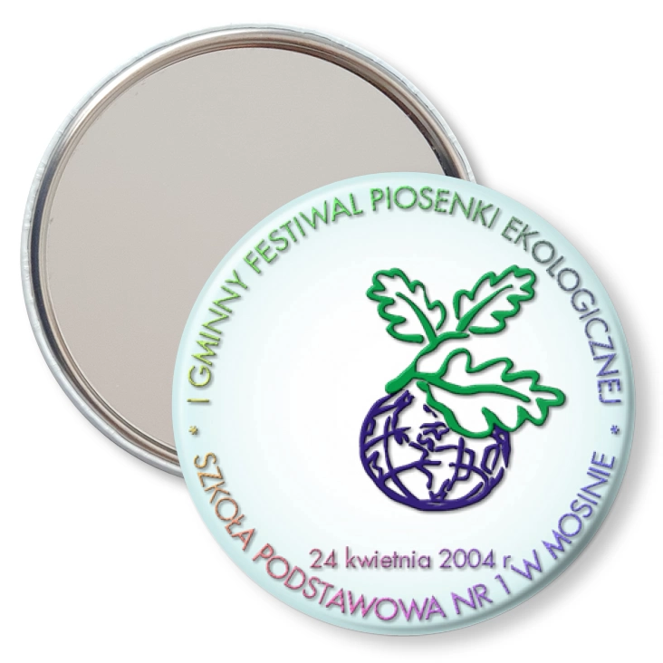 przypinka lusterko I Gminny Festiwal Piosenki Ekologicznej