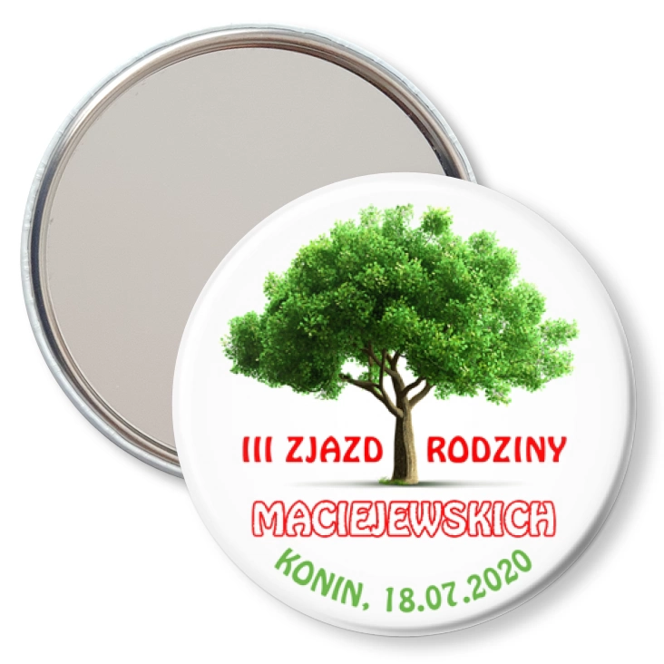 przypinka lusterko III Zjazd Rodziny Maciejewskich