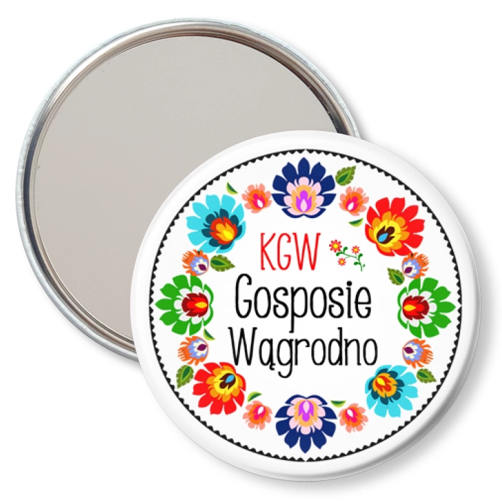 przypinka lusterko KGW Gosposie Wągrodno