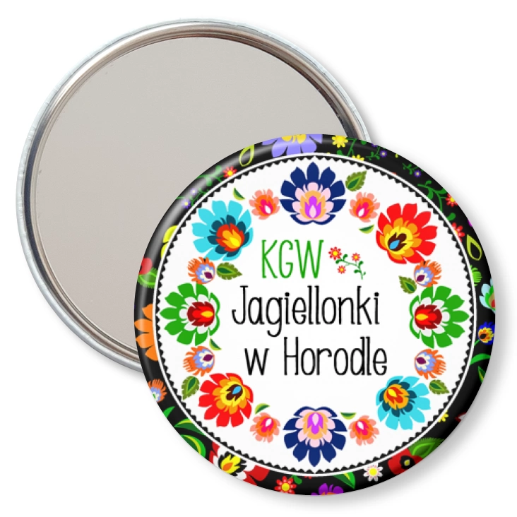 przypinka lusterko KGW Jagiellonki w Horodle