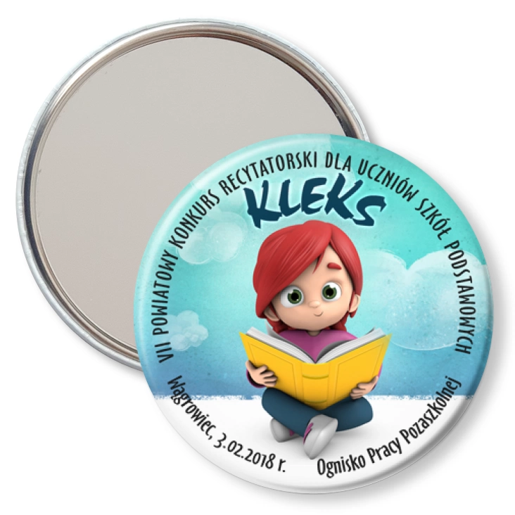 przypinka lusterko Kleks